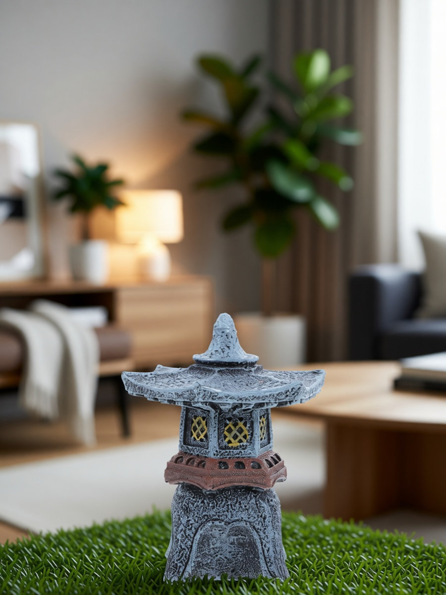 Bonsai Garden Landscape Design - Садовая статуя в виде пагодного фонаря