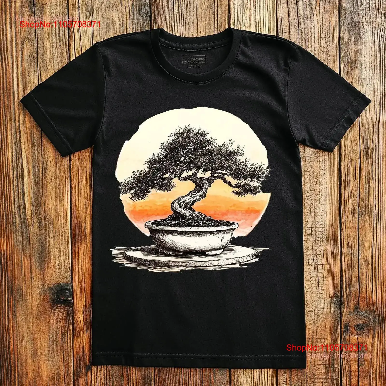 Bonsai Garden Art - Футболка с изображением японского бонсай-дерева, дзен-сада