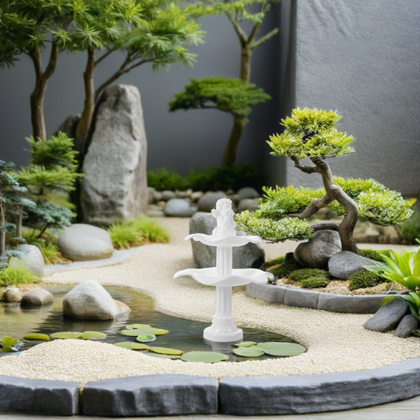 2 шт. двухъярусных пластиковых – обзор и цена Bonsai Garden Landscape Design